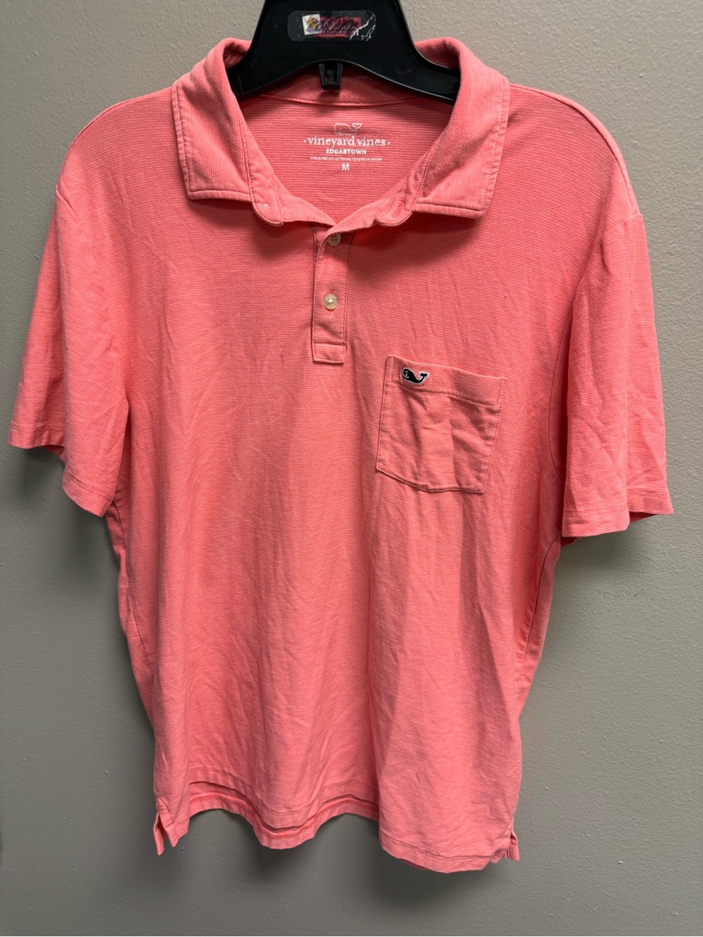 Vineyard Vines Men's Coral Pocket Polo